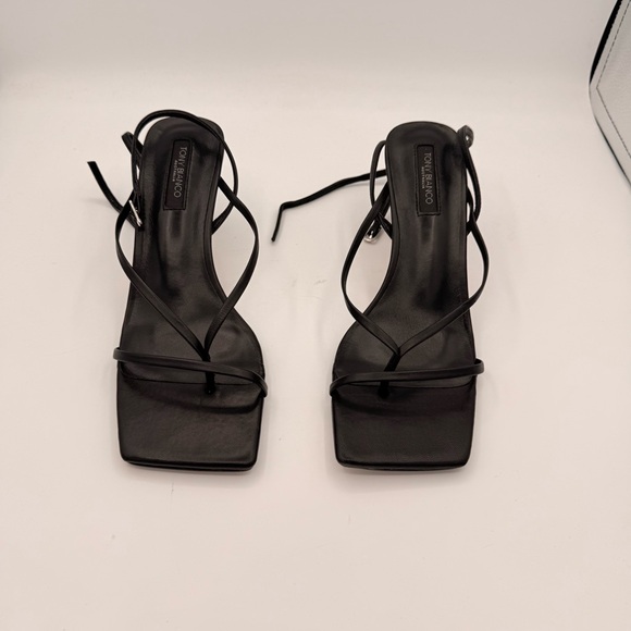 TONY BIANCO AVI HEELS IN BLACK NAPPA | LIKE NEW
